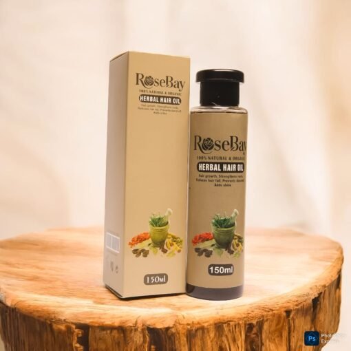 RoseBay Herbal Hair Oil – 100% Natural | Hair Growth & Anti-Hair Fall Formula 30% Off