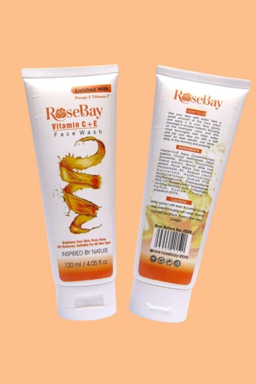 RoseBay Vitamin C + E Face Wash – Brightening & Anti-Dullness Cleanser | For Glowing Skin 50% Off - Image 4