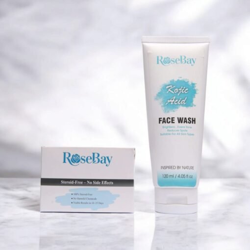 RoseBay Clear & Glow Combo – Kojic Acid Face Wash + Medicated Night Cream (Special Discount Pack) 50% off